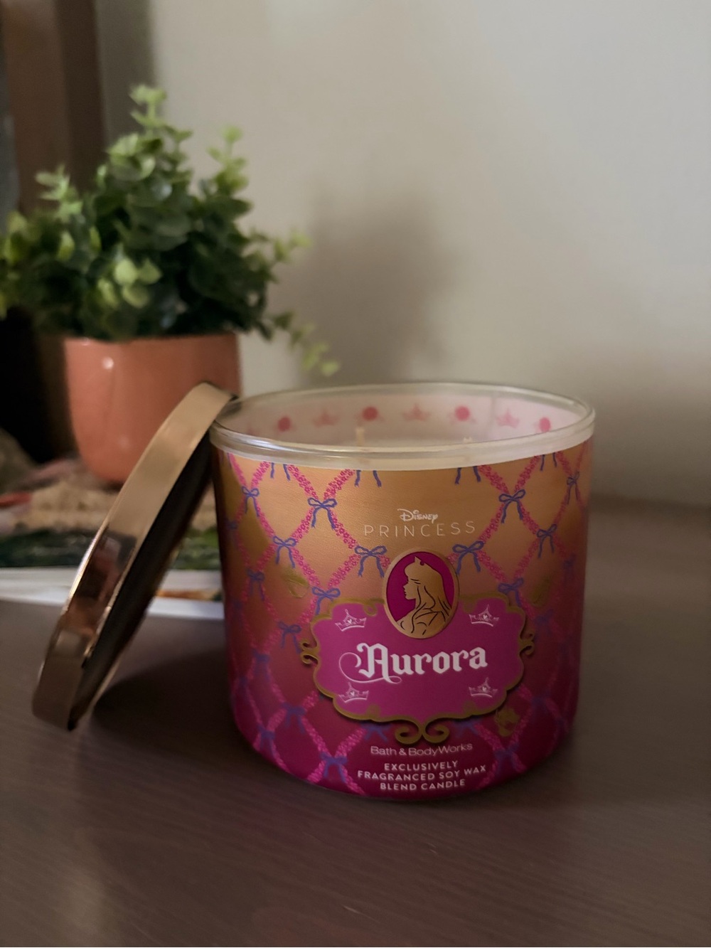 Bath and Body Works Aurora Disney Princess Candle